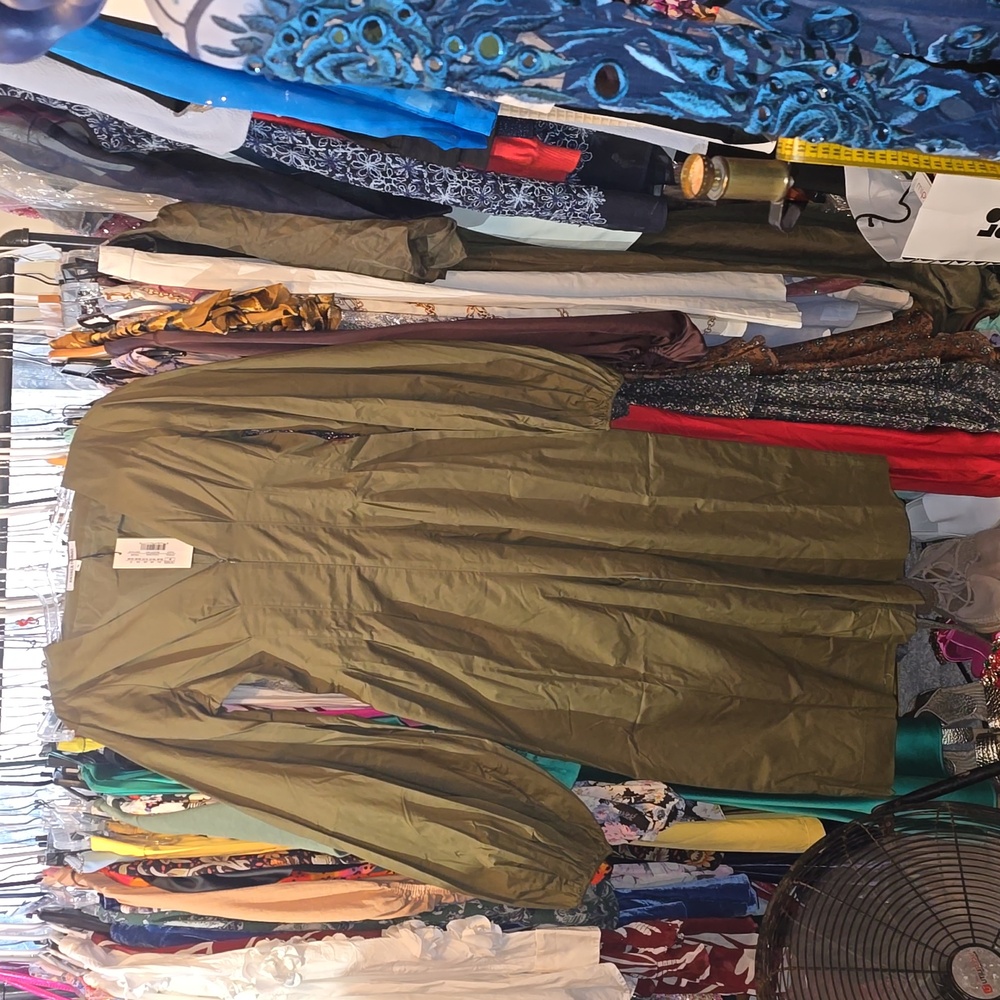 ANDREA IYAMAH NIA CULOTTE olive jumpsuit - Picture 5 of 8